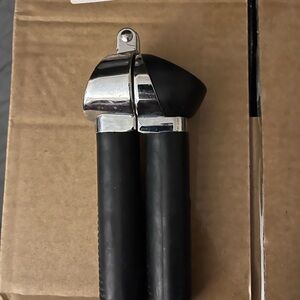 Black and Silver Garlic Press
